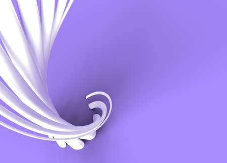 3D rendering abstract background with waves. Creative Architectural Concept.の写真素材
