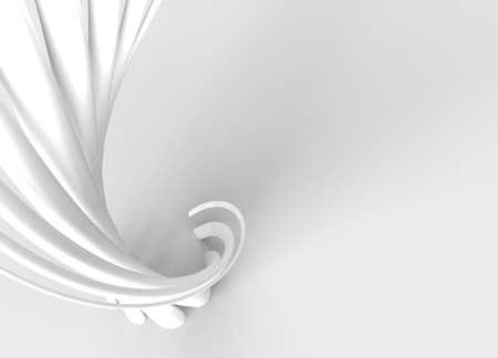 3D rendering abstract background with waves. Creative Architectural Concept.の写真素材
