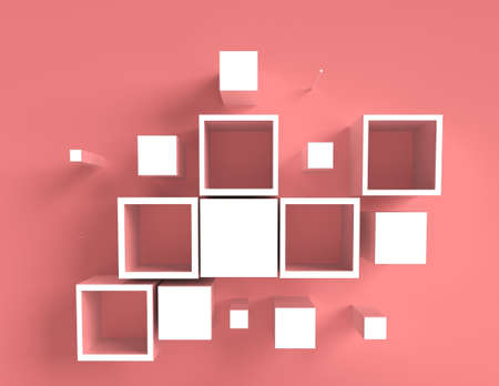 Abstract 3D Geometrical Background. 3D concept illustration.