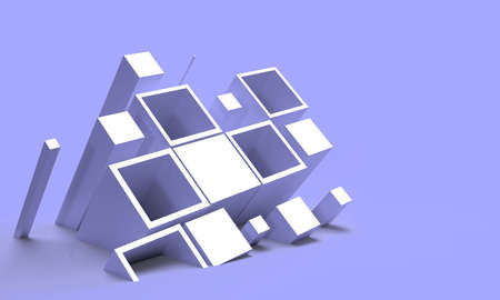 Abstract 3D Geometrical Background. 3D concept illustration.の写真素材