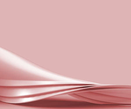 3D rendering abstract background with waves. Creative Architectural Concept.の写真素材