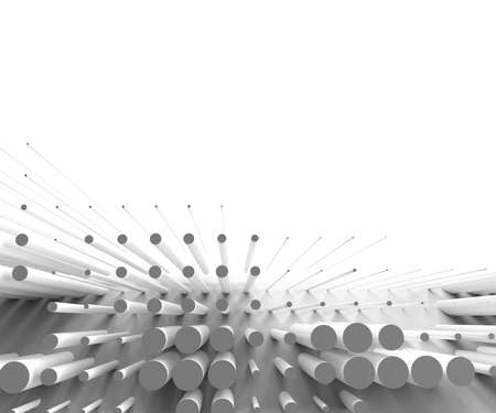 Abstract 3d rendering of geometric halftone background. 3D concept illustration.の写真素材