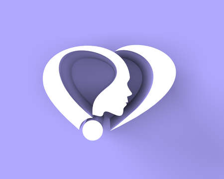 3d Render Question mark with human face 3D illustration Design Element.の写真素材