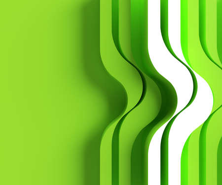 3D rendering abstract background with waves. Creative Architectural Concept.の写真素材