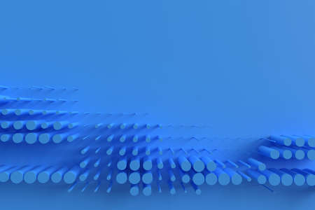 Abstract 3d rendering of geometric halftone background. 3D concept illustration.の写真素材