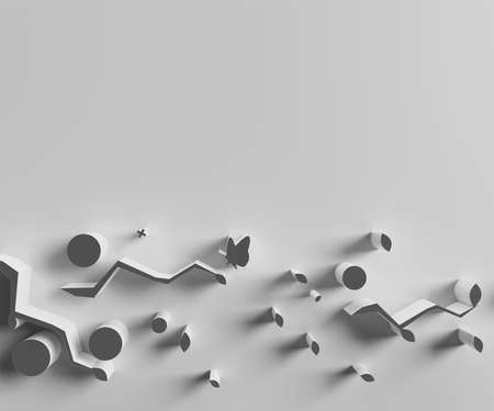 3D rendering Abstract background. Creative Architectural Concept.の写真素材