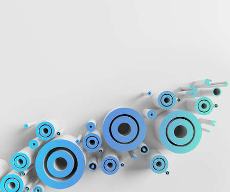 3D rendering Abstract background. Creative Architectural Concept.の写真素材