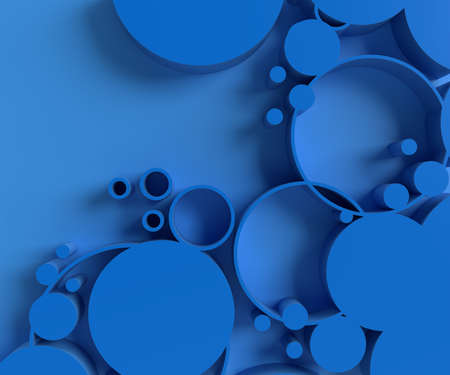 Abstract 3d rendering of geometric halftone background. 3D concept illustration.の写真素材