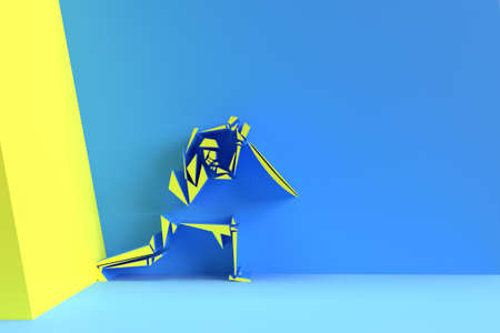 3D Render Concept of Batsman playing cricket - Championship, 3D art design Poster illustration.の写真素材