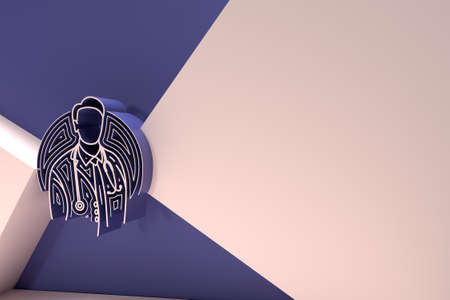 3D Doctor - Medical Background with Space of Your Text. Flyer Poster 3D Render Design.の写真素材