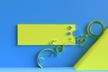 Abstract 3d rendering of geometric background. 3D concept illustration.の写真素材