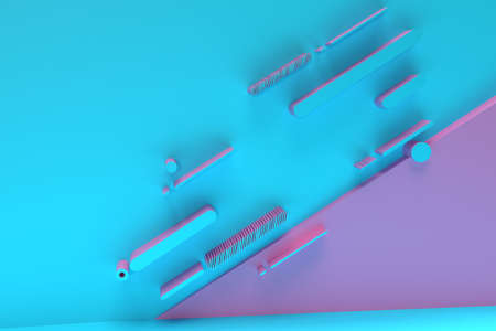 3D Render Abstract background. Digital 3d illustration Design.の写真素材