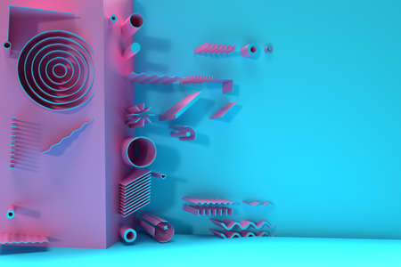 3D Render Abstract background. Digital 3d illustration Design.の写真素材