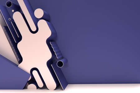3D Render Abstract Background. Digital 3d illustration Design.の写真素材