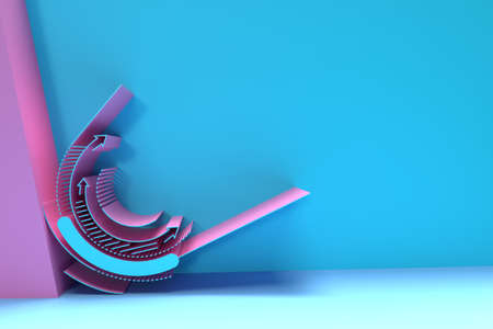 3D Render Abstract background. Digital Flyer Poster 3d illustration Design.の写真素材