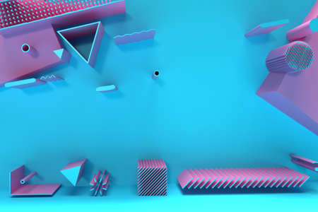 3D Render Abstract Background. Digital 3d illustration Design.の写真素材