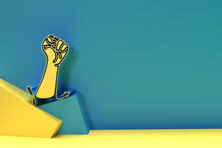 3D International Youth day Poster, 3D illustration Design.の写真素材