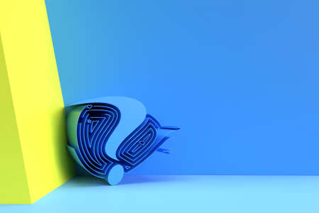 3d Render Question Mark with Human Icon illustration Design Element.の写真素材
