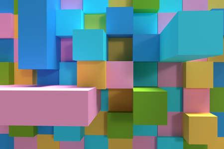 3D Render Abstract background. Digital 3d illustration Design.の写真素材