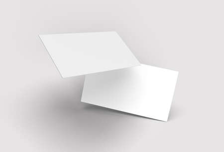3d Rendered Stack Business Cards Mockup Design.の写真素材