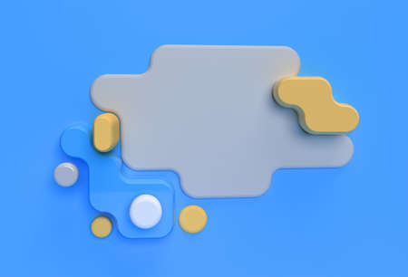 3D Render Abstract background. Digital Flyer Poster 3d illustration Design.の写真素材