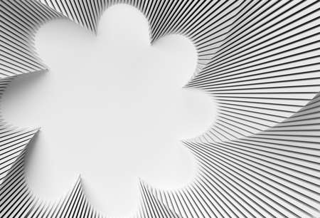 3D rendering abstract background with Wave Line. Creative Architectural Concept.の写真素材