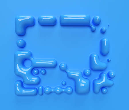 3D Render Abstract background. Digital Flyer Poster 3d illustration Design.の写真素材