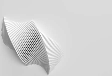 3D rendering abstract background with Wave Line. Creative Architectural Concept.の写真素材