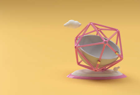 Abstract Background. Dynamic 3d spheres - Modern Banner or Poster Designの写真素材