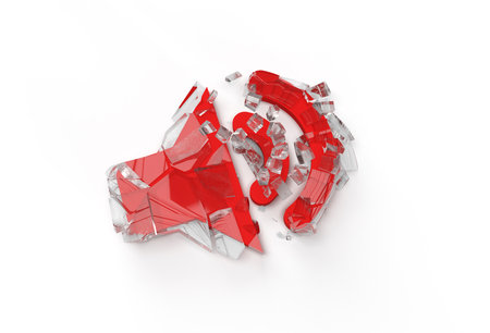Broken Glass Loudspeaker, Megaphone, Speaker icon vector illustration.の写真素材