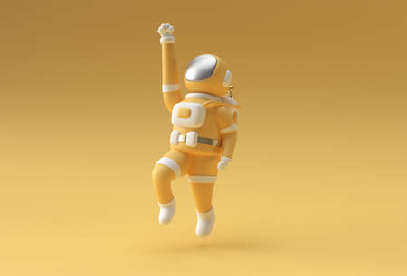 3d Render Astronaut Flying 3d illustration Design.の写真素材