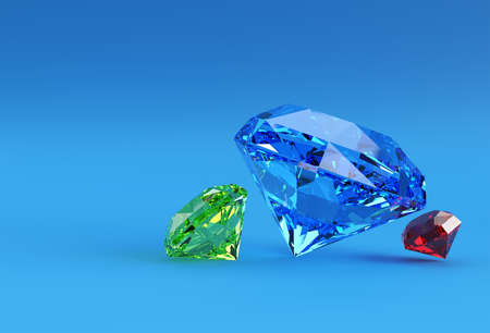 3d Model Shiny Diamond illustration 3d image Design.
