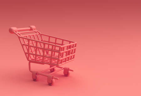 3D Render Shopping Cart Icon illustration Design.の写真素材