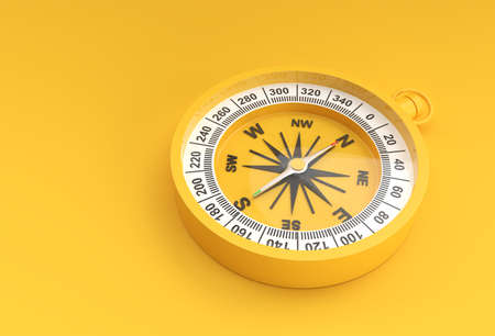 Turquoise Compass 3d Render illustration.の写真素材