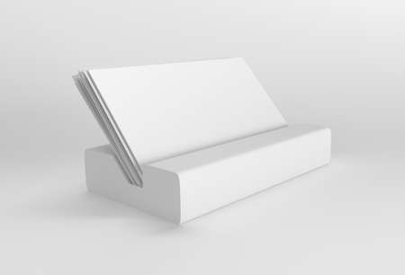 3D Render Holder for business cards display stand picture frame for mock up and template design.の写真素材