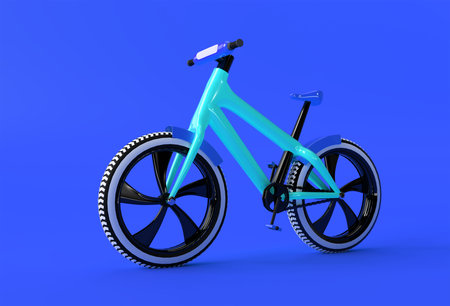 3D Render Concept of Modern Cycling  3D art design illustration.の写真素材