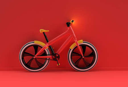 3D Render Concept of Modern Cycling  3D art design illustration.の写真素材