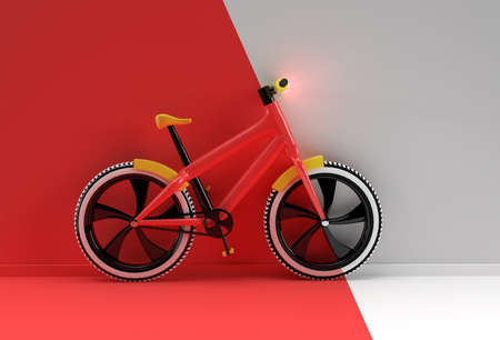 3D Render Concept of Modern Cycling  3D art design illustration.の写真素材