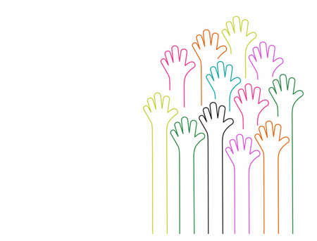 International Youth day,12 August, Line Art Drawn Vector illustration.のイラスト素材