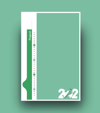 Happy new year 2022 Calendar - New Year Holiday design elements for holiday cards, calendar banner poster for decorations, Vector Illustration Background.のイラスト素材