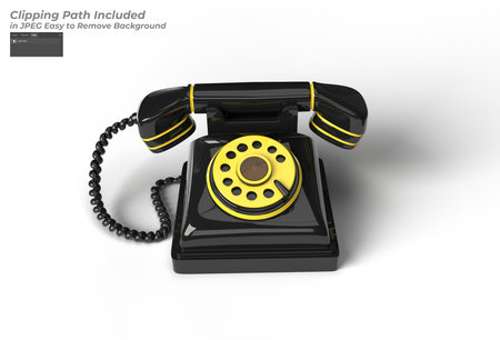 Telephone Transparent design.の写真素材
