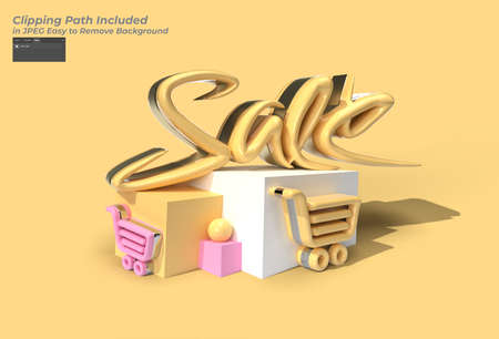 Abstract Sale Text Display Products designの写真素材