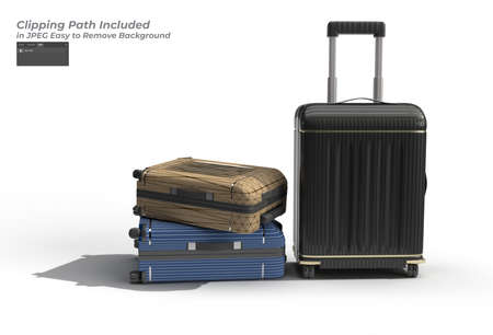 Poly carbonate Suitcase designの写真素材