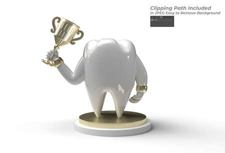 Dental Tooth with Trophy design concept.の写真素材