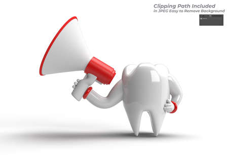 Teeth With Megaphone design concept.の写真素材