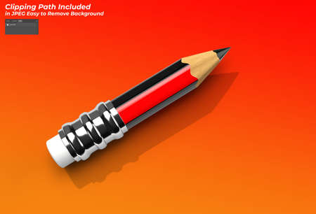 Pencils with Rubber design concept.の写真素材