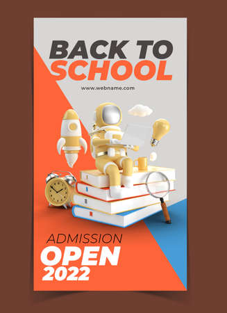 Back to School Digital Marketing Banner Template.の写真素材