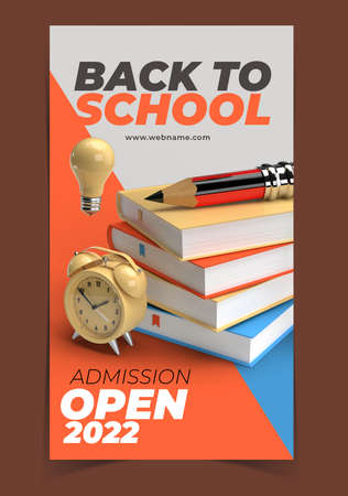 Back to School Digital Marketing Banner Template.の写真素材