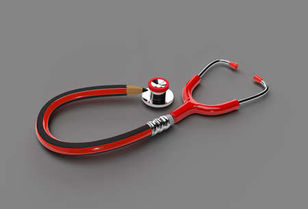 3d Render Medical Stethoscope Pen Tool Createdの写真素材