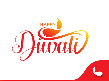 Diwali text abstract poster, template, brochure, decorated, flyer, banner design.のイラスト素材